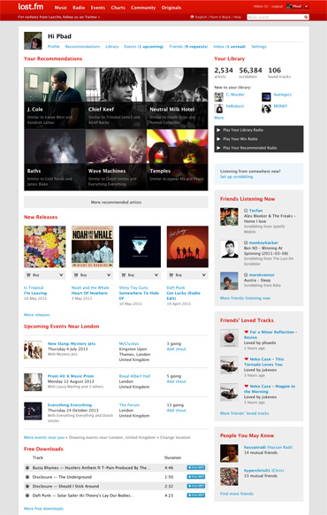 Last.fm – the Blog · Design